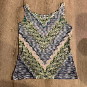 Blue and green camisole